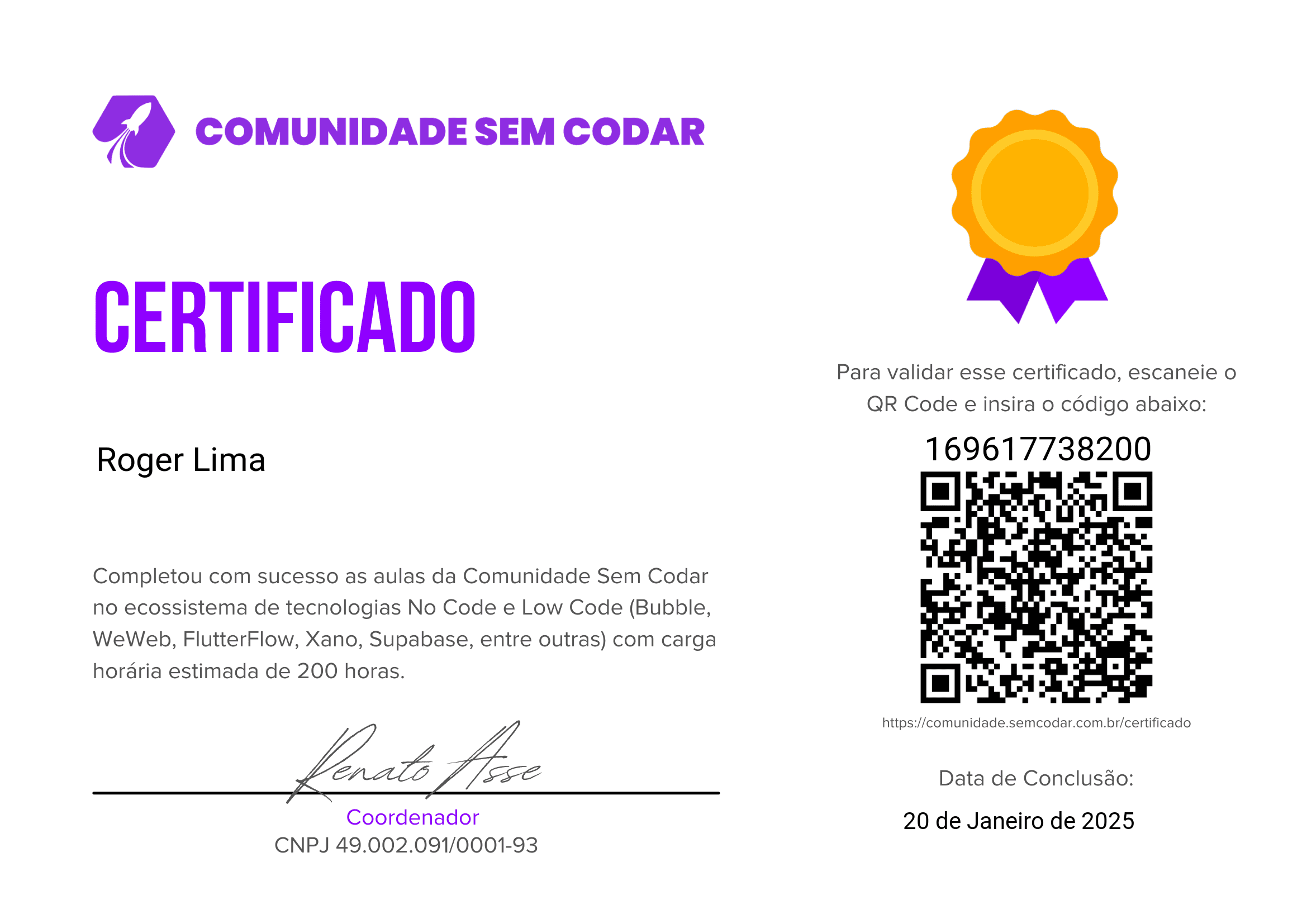 Ecossistema No Code & Low Code (200h)