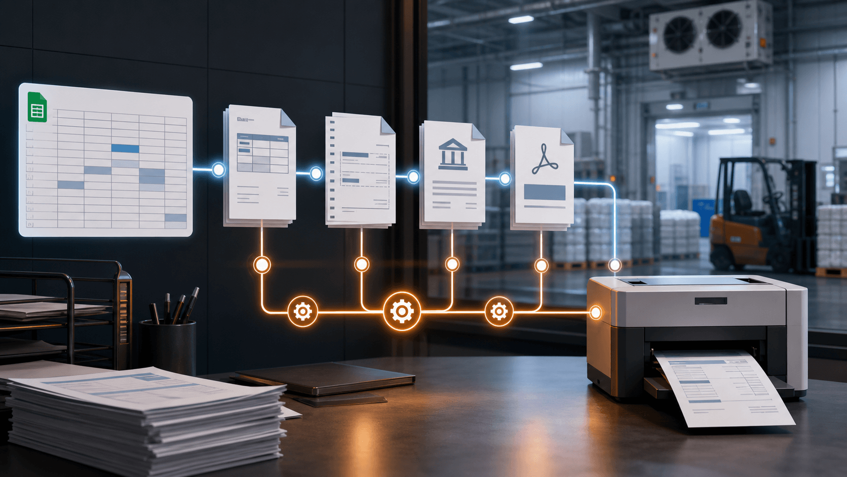 Representação conceitual da automação industrial Icecode