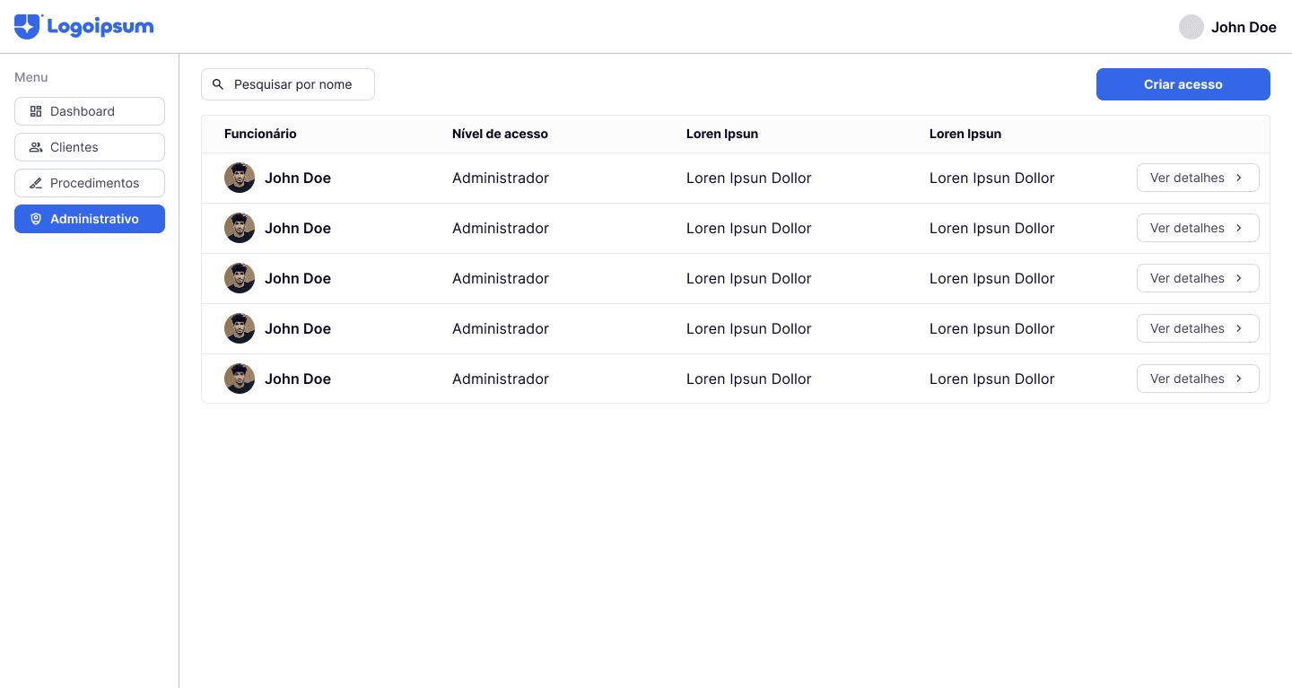 Painel Administrativo